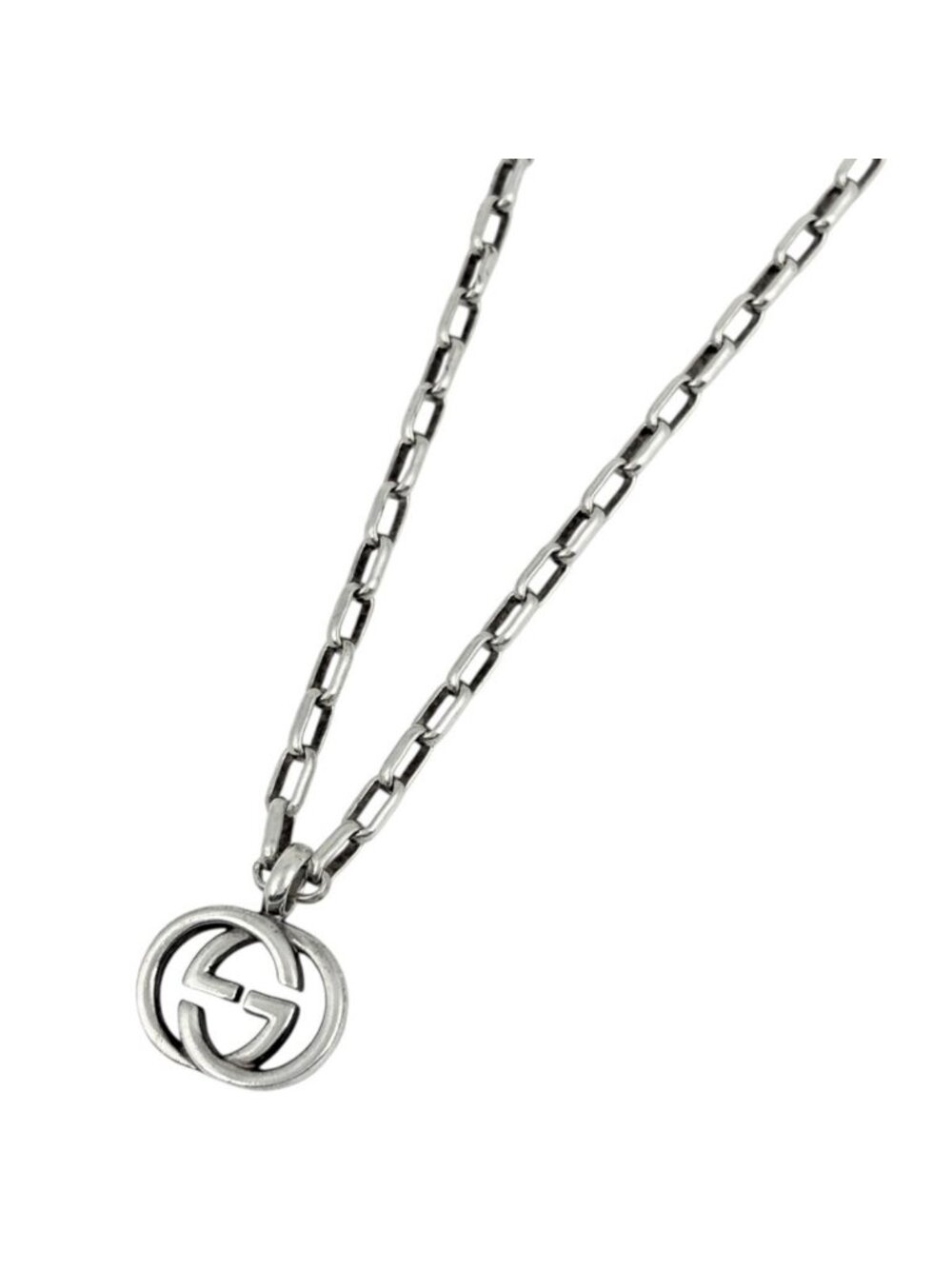 Gucci Necklace Interlocking G 925 Sterling Silver